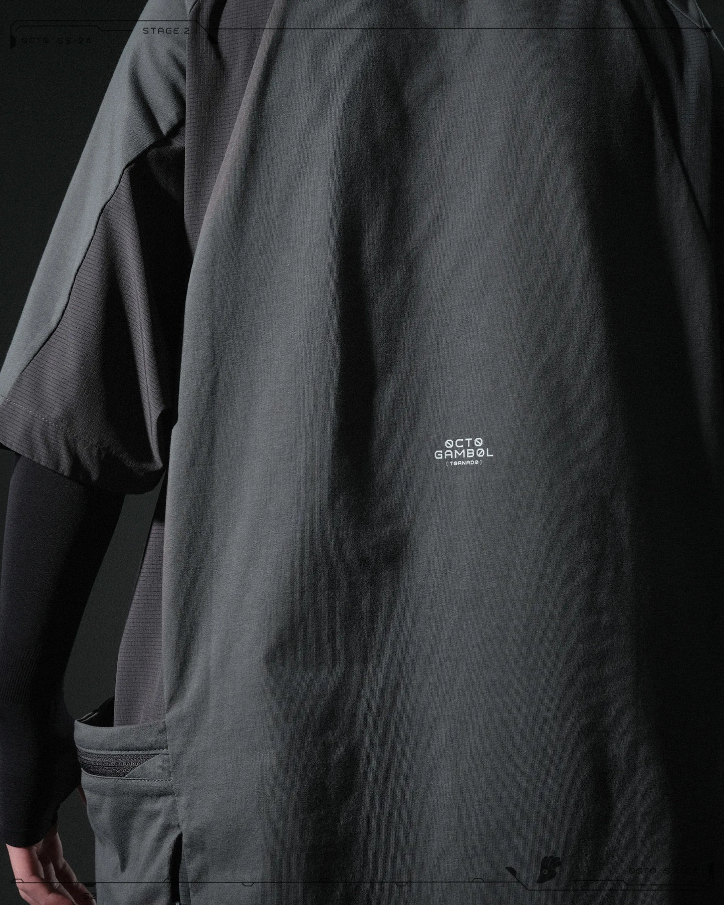 OCTO GAMBOL®️ 06 < S24-T-02 Double Splicing Tornado T-shirt >