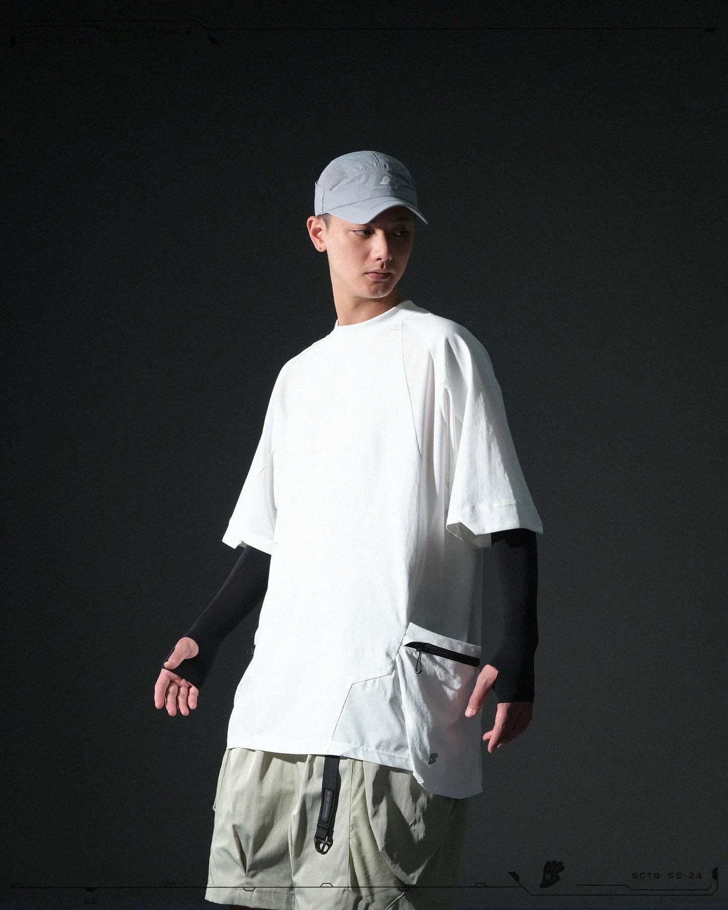 OCTO GAMBOL®️ 06 < S24-T-02 Double Splicing Tornado T-shirt >