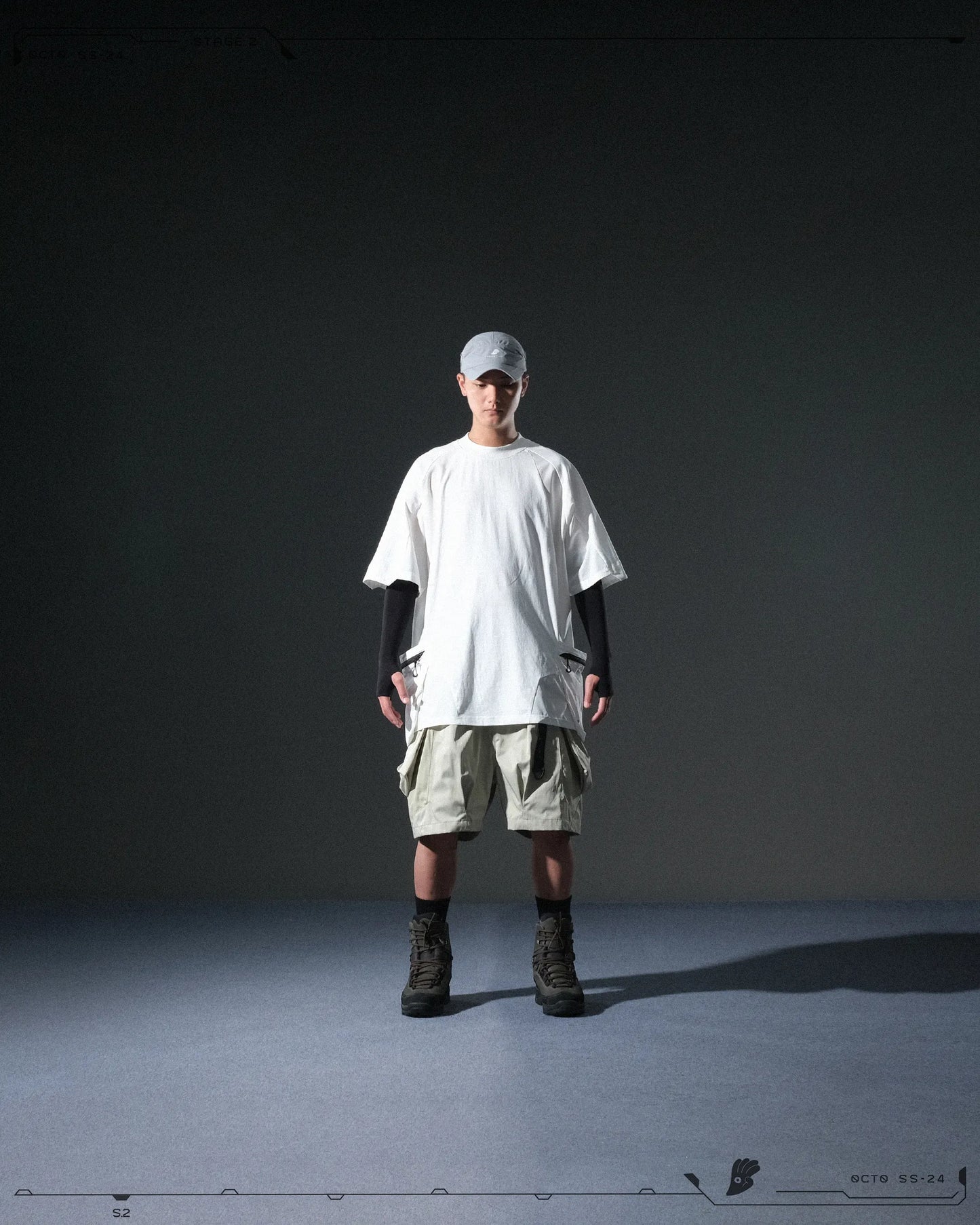 OCTO GAMBOL®️ 06 < S24-T-02 Double Splicing Tornado T-shirt >