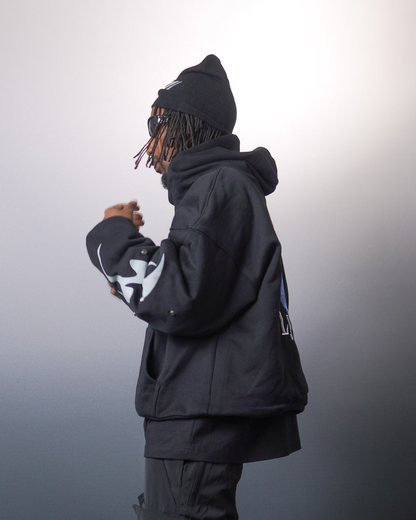 WBI 24SS UND-03 / WBI 青い Higanbana Hoodie Black