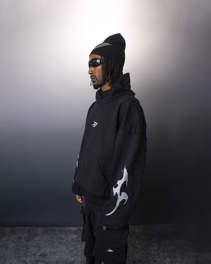 WBI 24SS UND-03 / WBI 青い Higanbana Hoodie Black