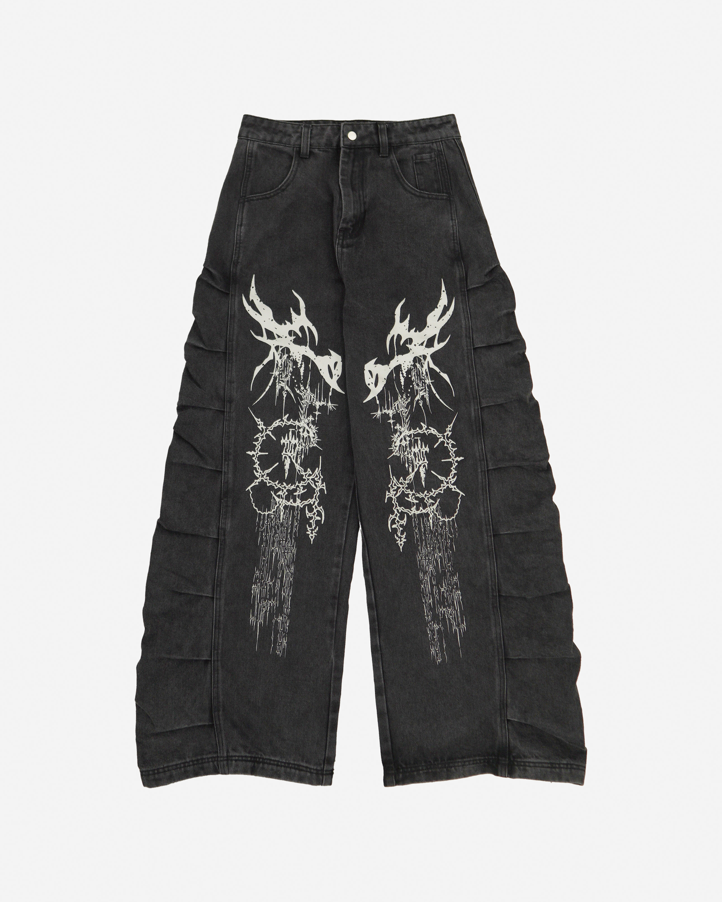 WBI 24SS EPD-01&nbsp; / WBI&nbsp; Black Denim Scimitar Spinal Pants