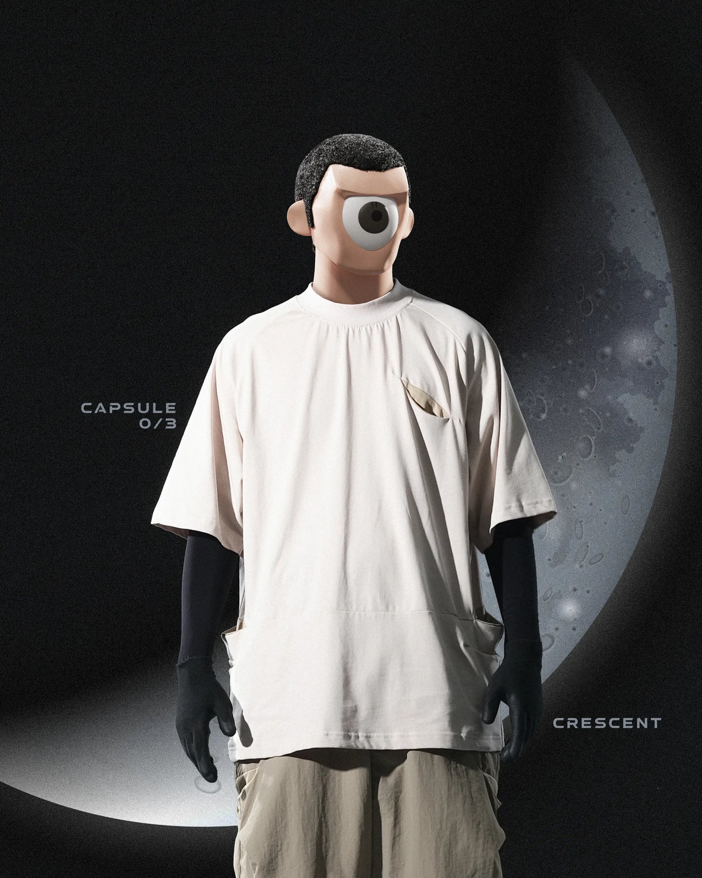 OCTO GAMBOL® C-03-T1 Crescent Oversized T-shirt