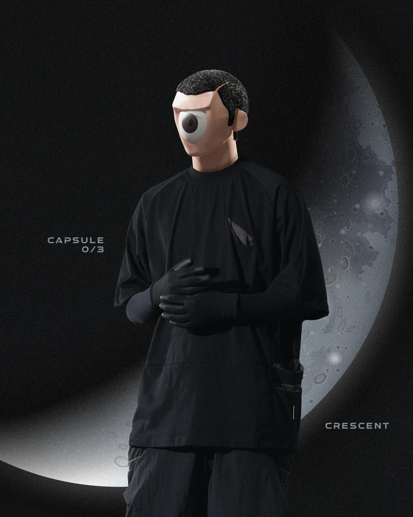 OCTO GAMBOL® C-03-T1 Crescent Oversized T-shirt