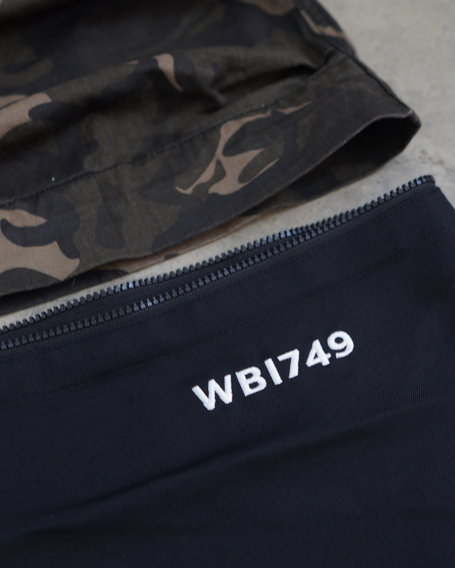 WBI 24SS EPS-01 / WBI Camouflage tactical faux two-piece patchwork pants