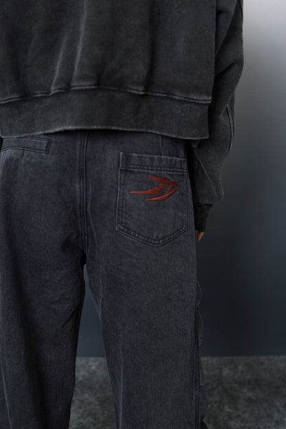 WBI 24SS EPD-01&nbsp; / WBI&nbsp; Black Denim Scimitar Spinal Pants