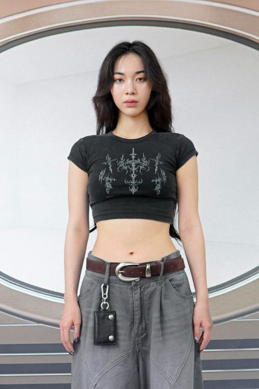 WBI 25SS SIREN-傷 / WBI S.C.A.R. CROP TEE SCAR-02