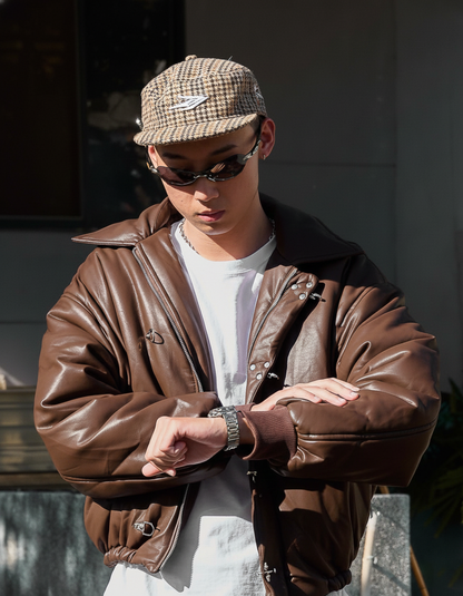 WBI 25SS Pillbox Cap—JB-04 / WBI Houndstooth Cap