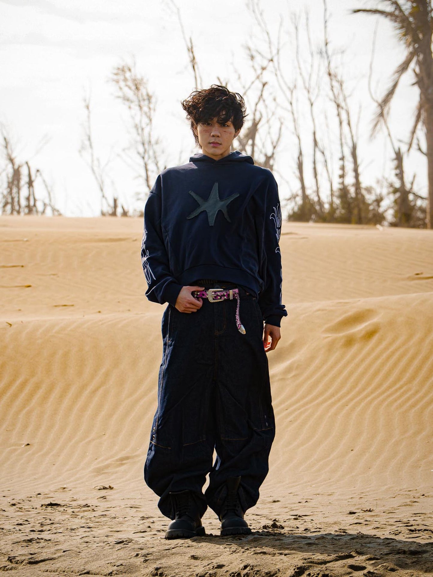 WBI 26AW DUSTLINE / UND-04 刺繡帽衫