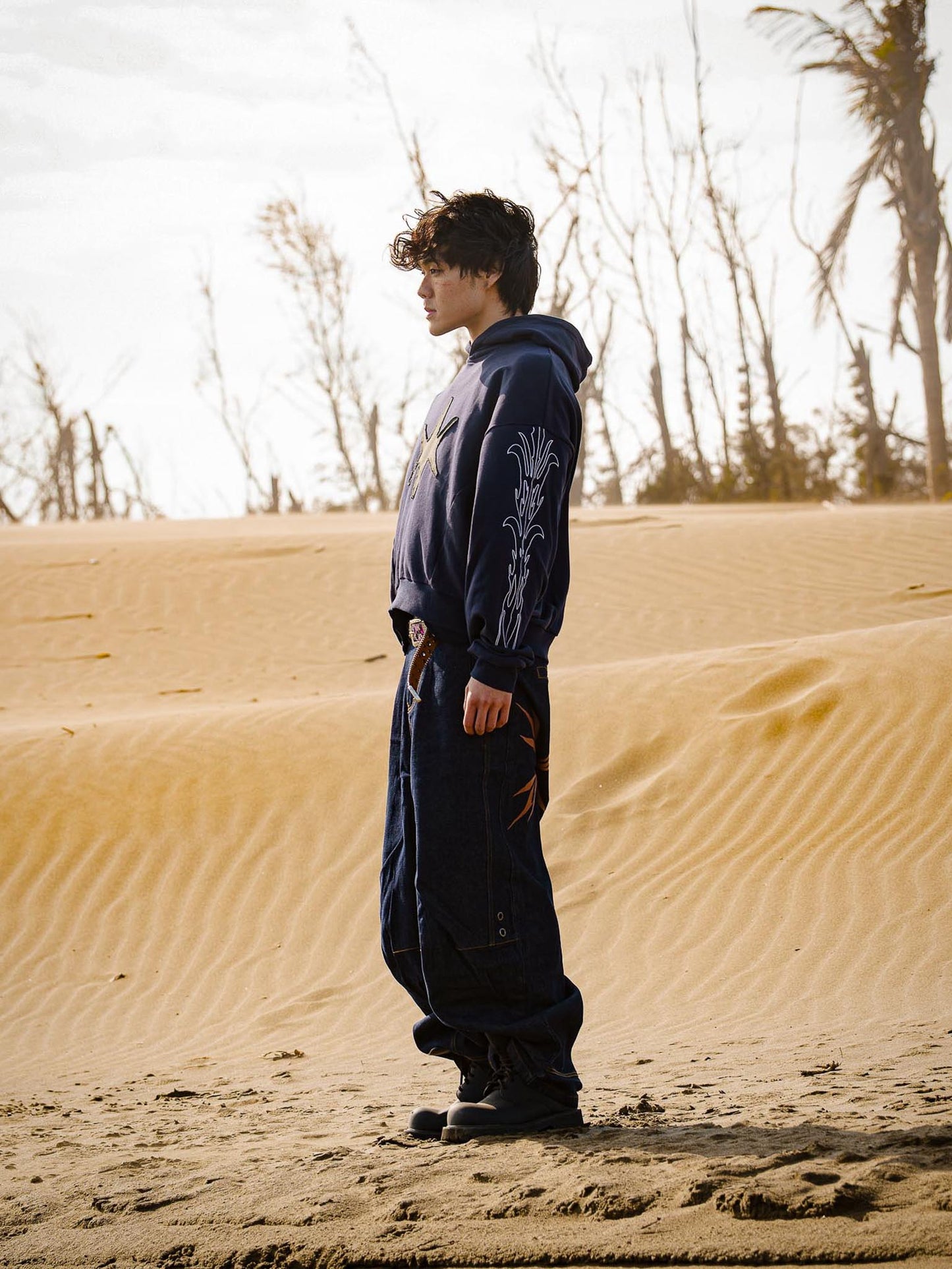 WBI 26AW DUSTLINE / UND-04 刺繡帽衫