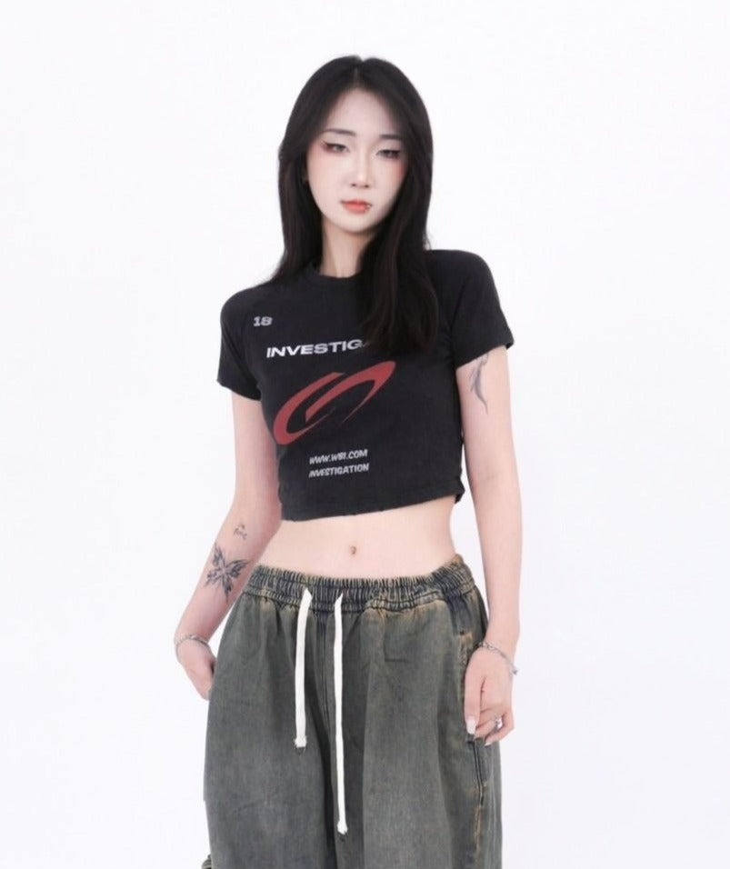 SMG-01 Underground Street Sign Women's Washed T-Shirts