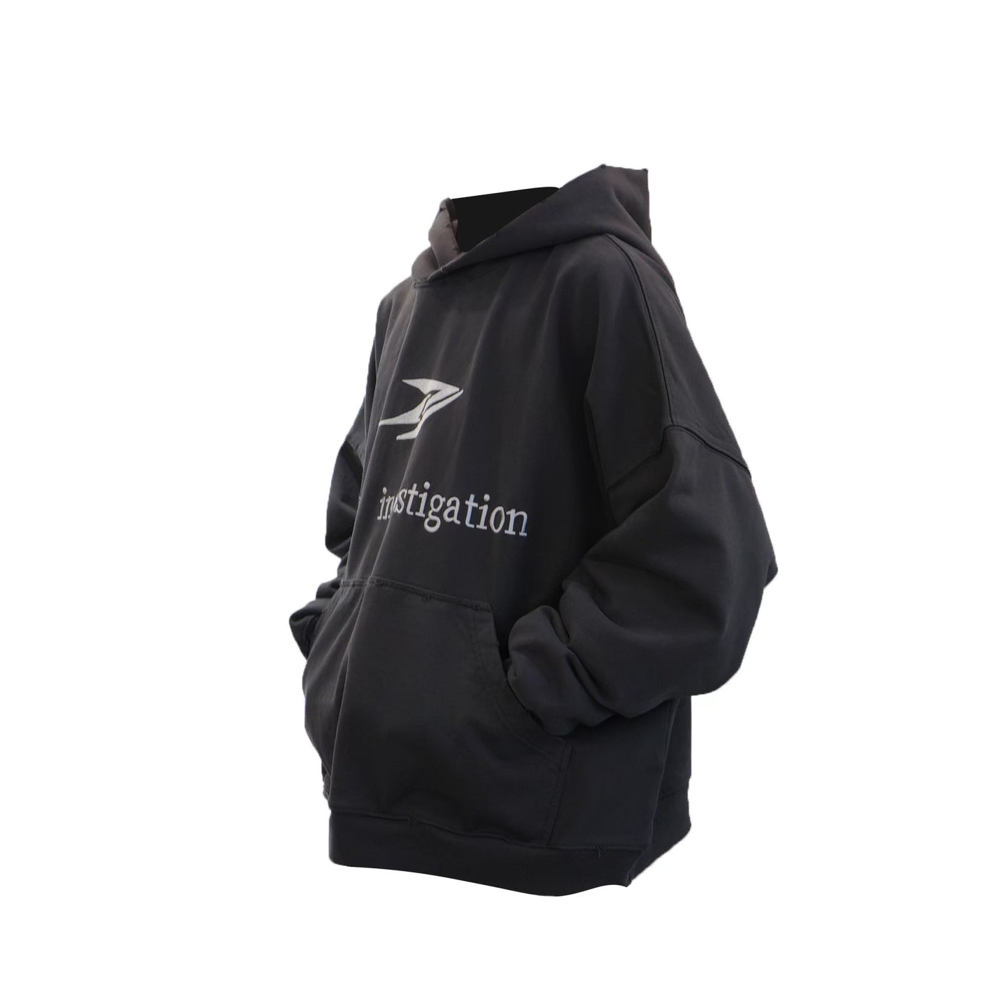 UND-02 / The Rebel Series : Logo Man Hoodie Grey